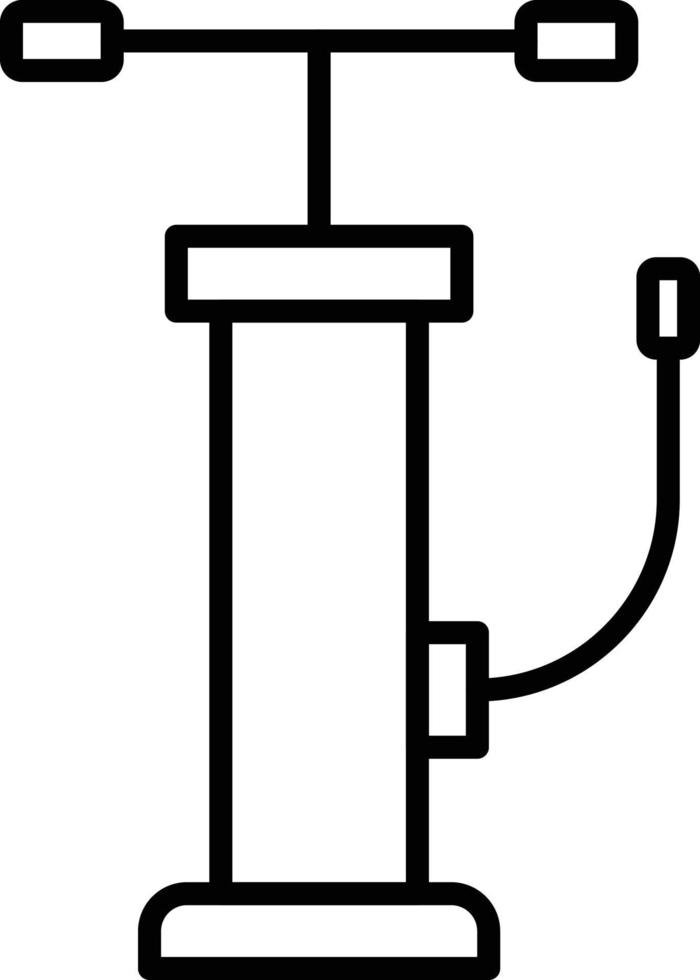 Air Pump Outline Icon vector