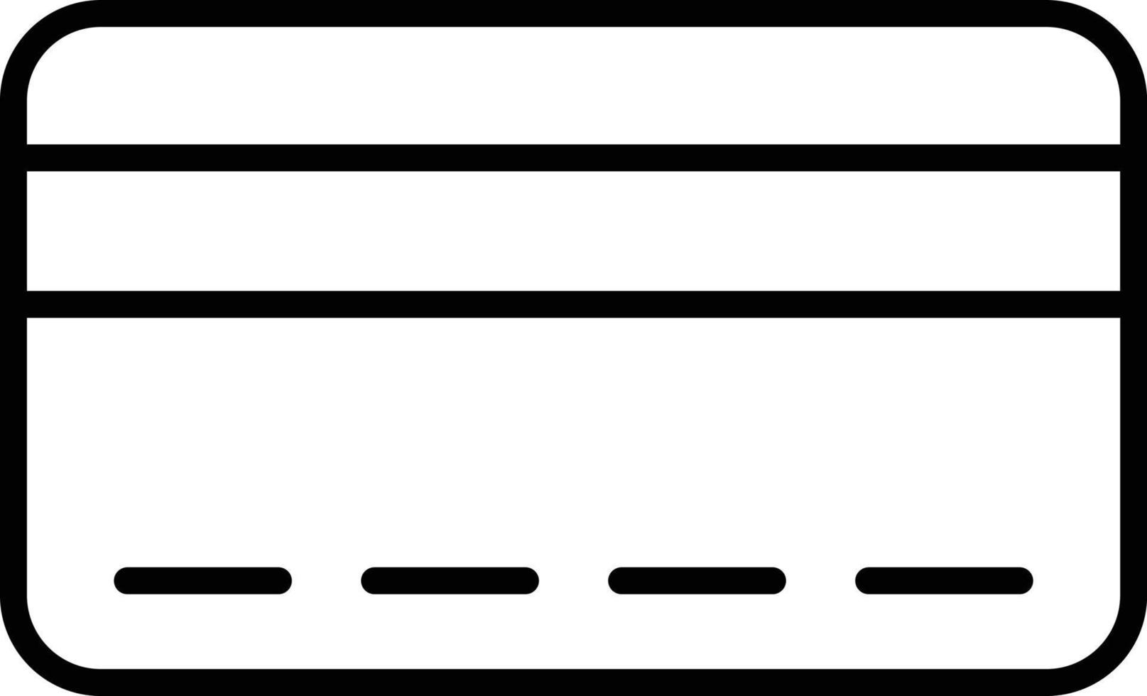 Card Outline Icon vector
