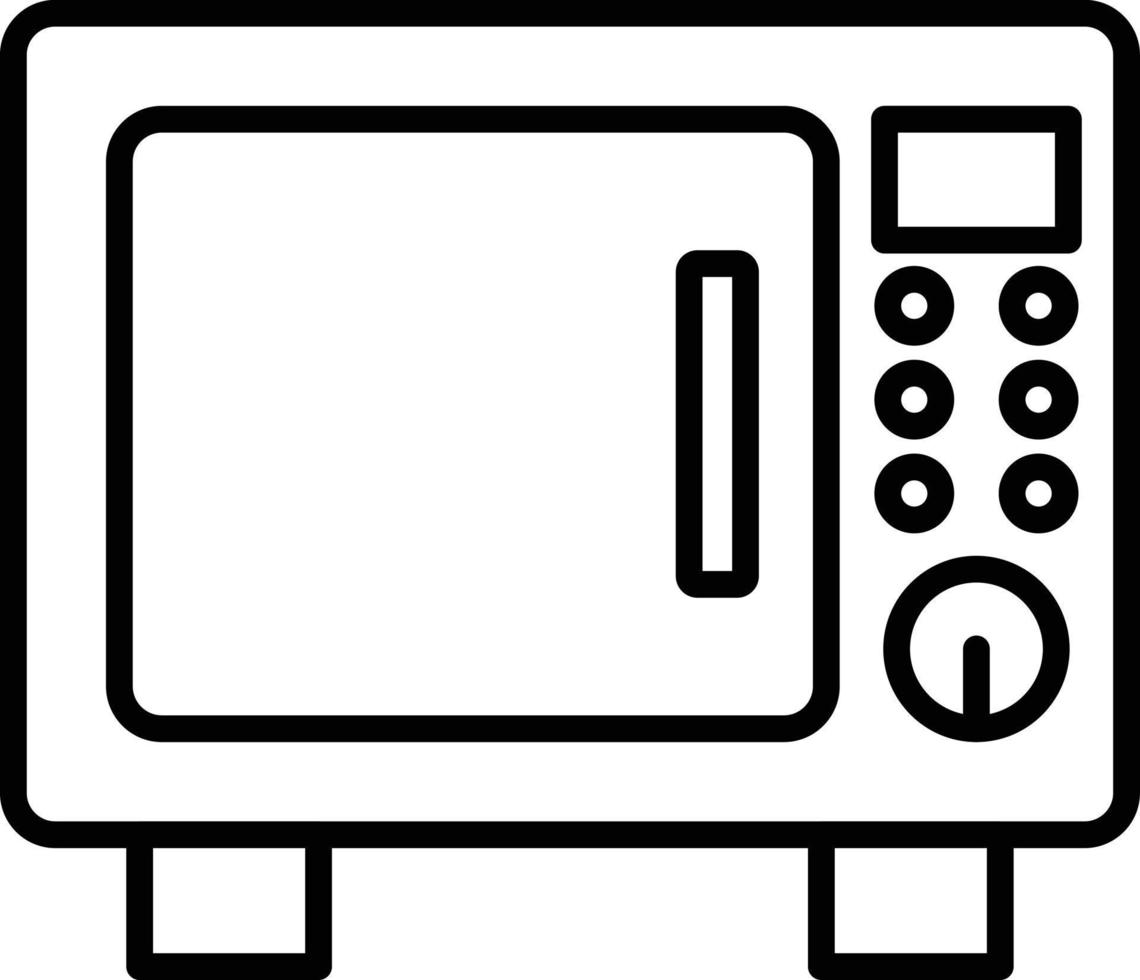 Oven Outline Icon vector