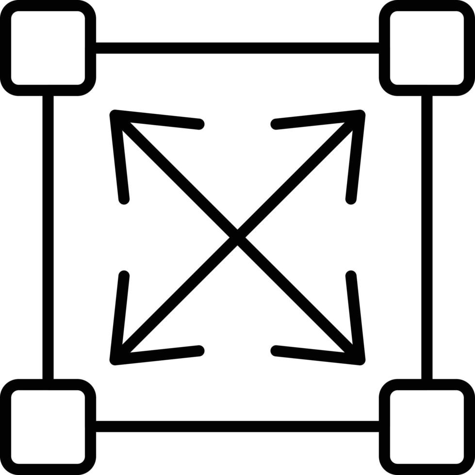Resize Outline Icon vector
