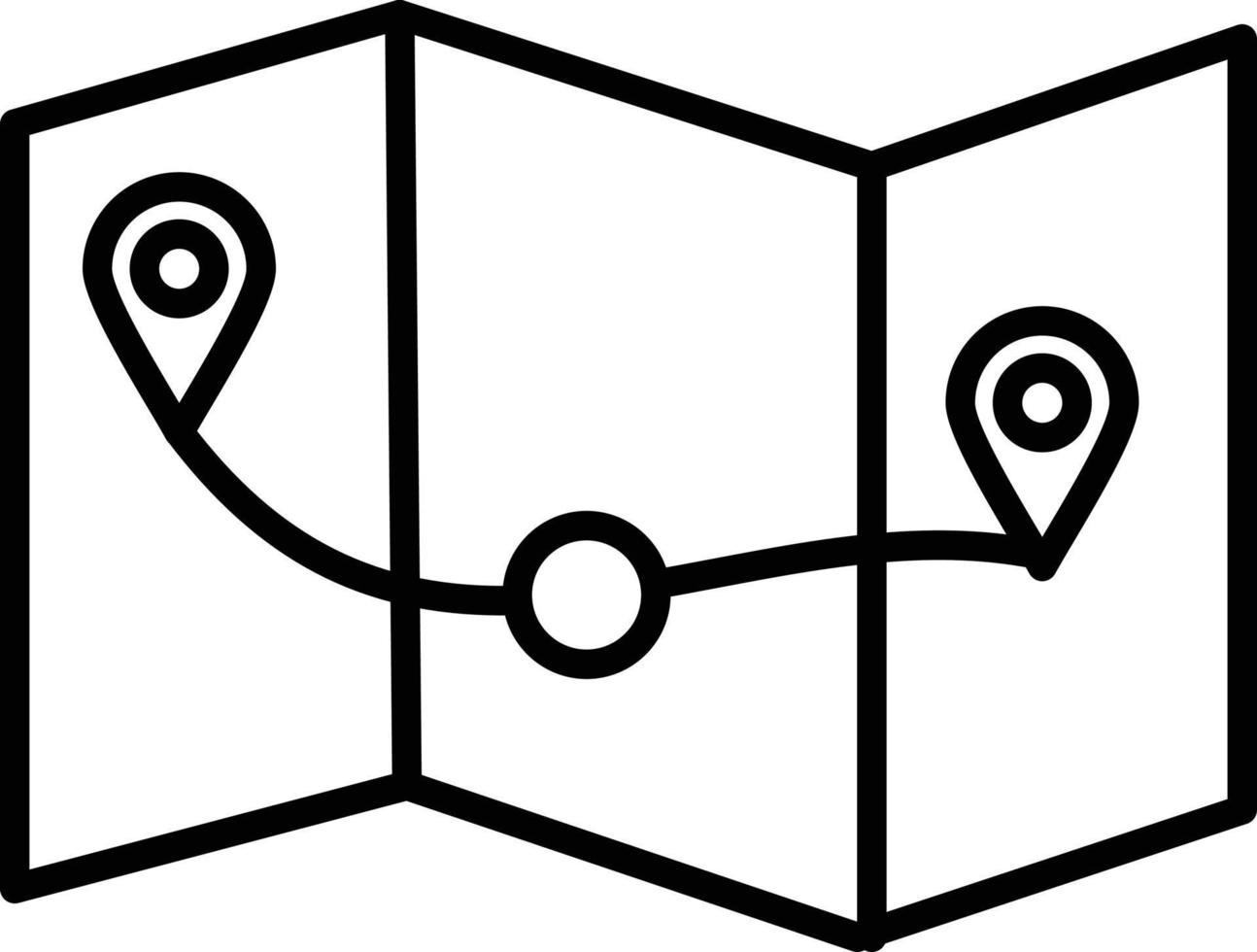 Map Outline Icon vector