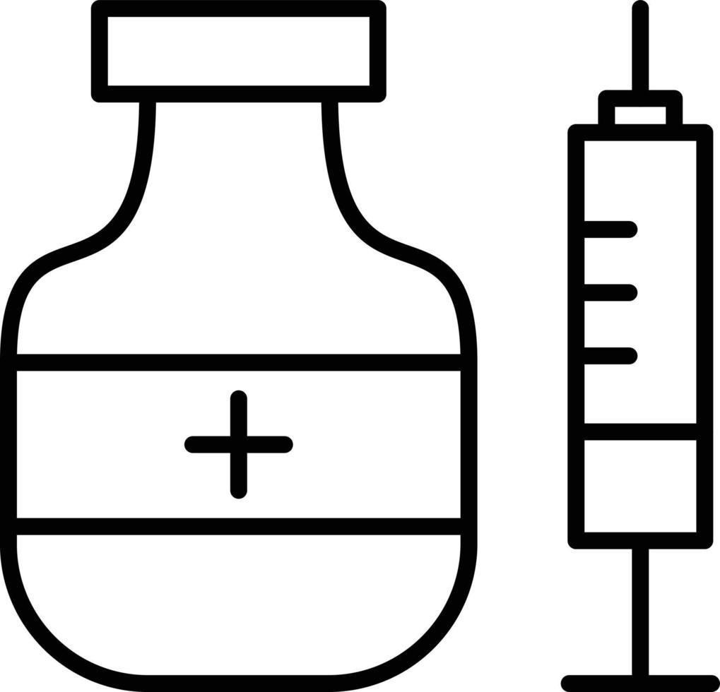 Vaccine Outline Icon vector