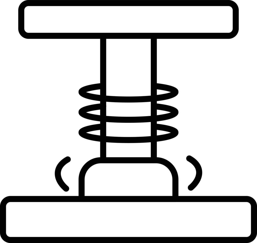 Press Outline Icon vector