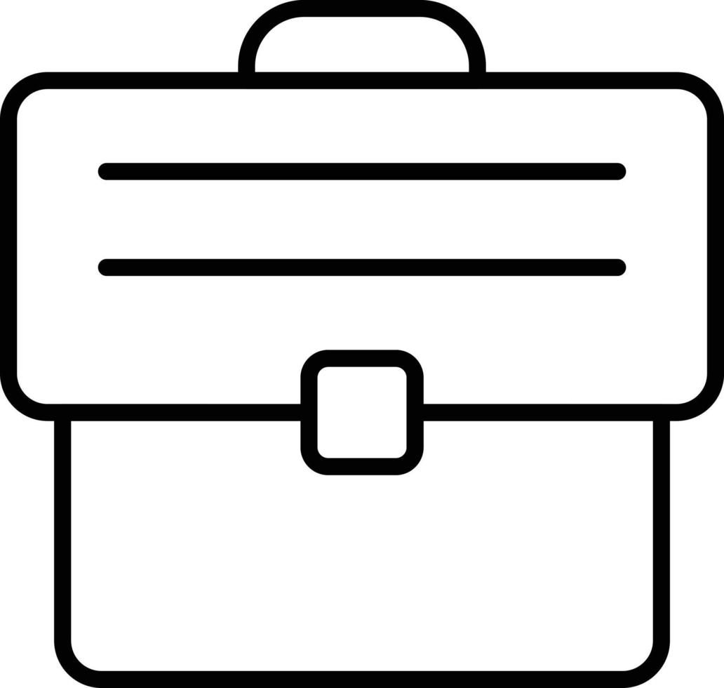 Briefcase Outline Icon vector