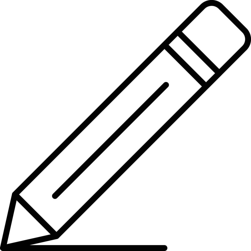 Pencil Outline Icon vector