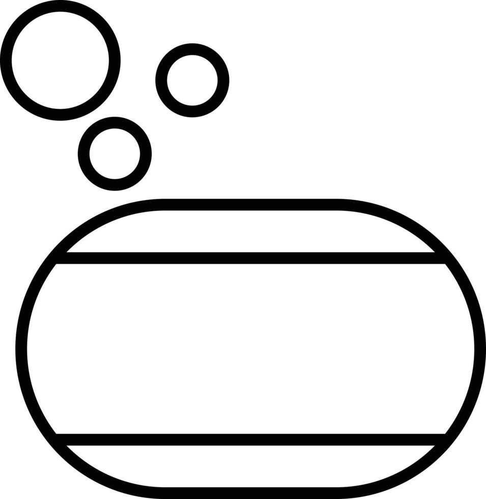 Sponge Outline Icon vector