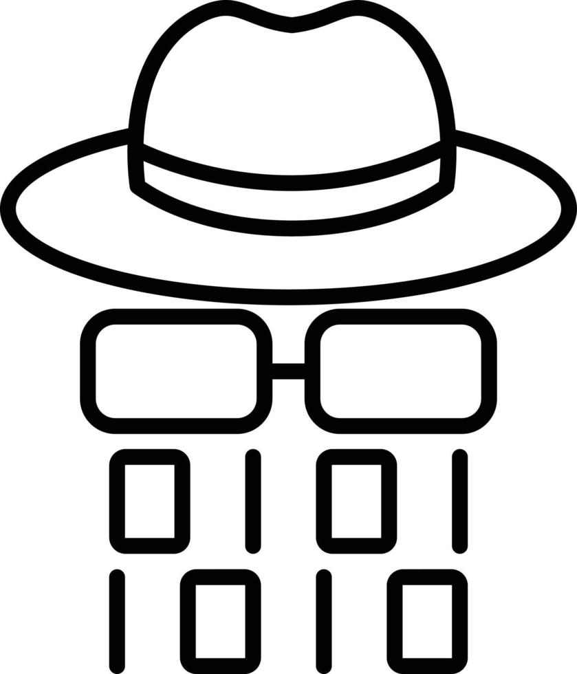 Spyware Outline Icon vector