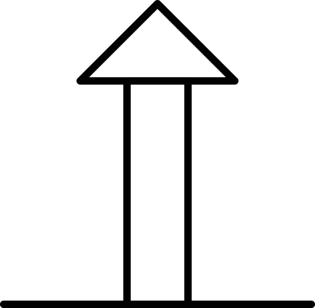 Upload Outline Icon vector