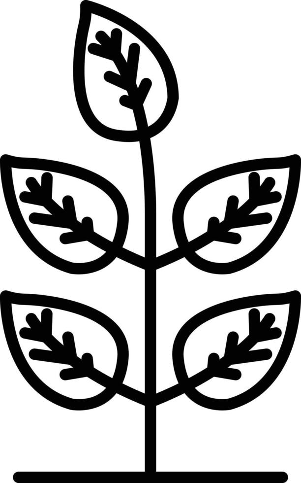 Leaf Outline Icon vector