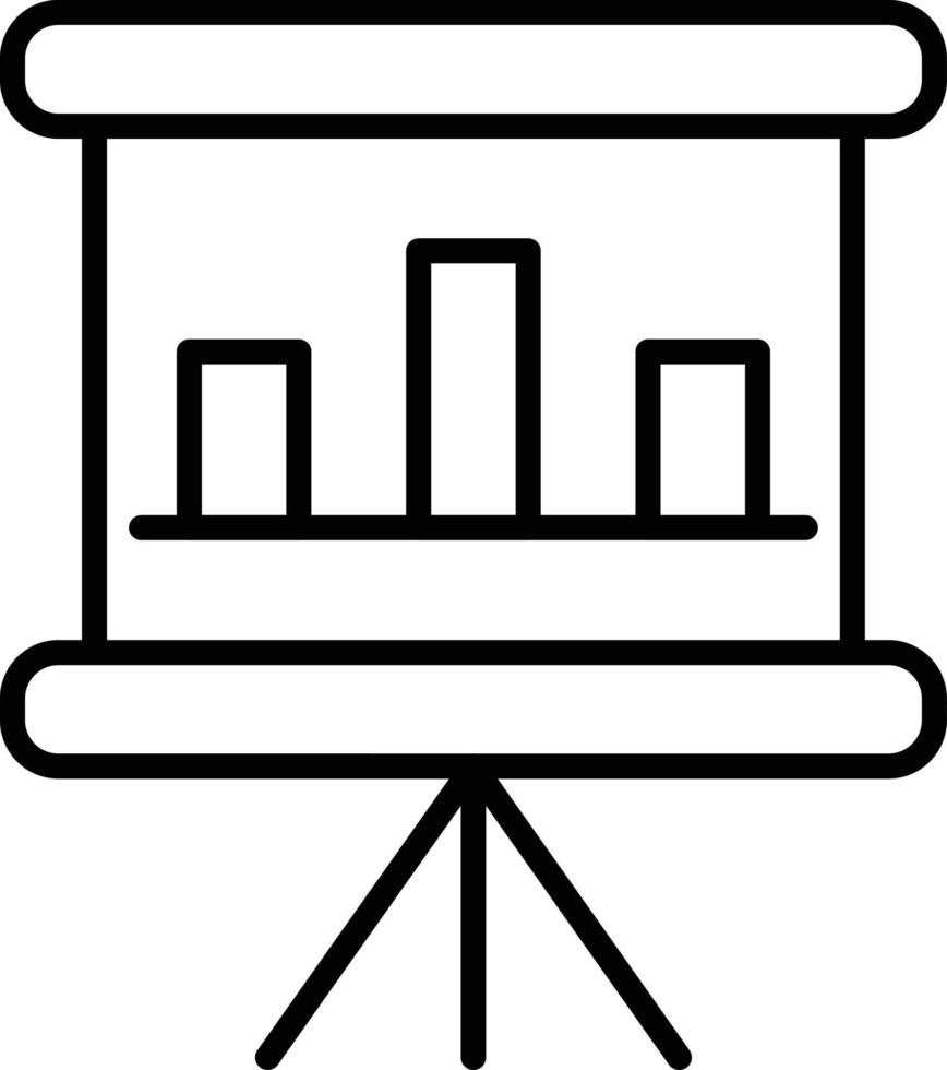 Presentation Outline Icon vector