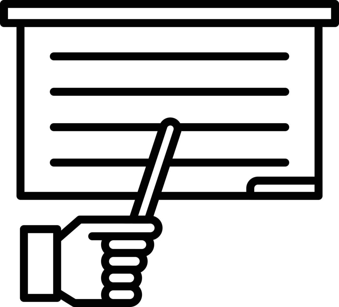Teach Outline Icon vector