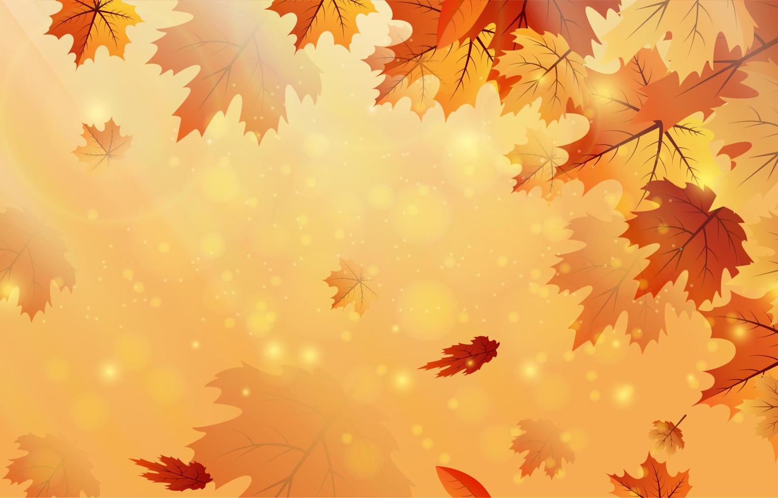 Realistic Maple Background vector