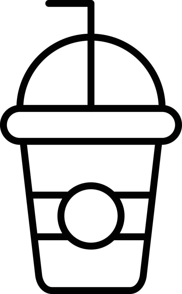 Smoothie Outline Icon vector