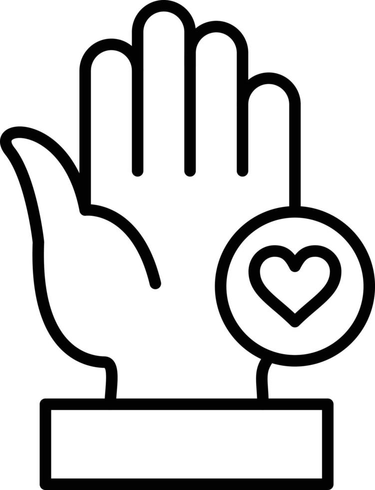 Volunteer Outline Icon vector