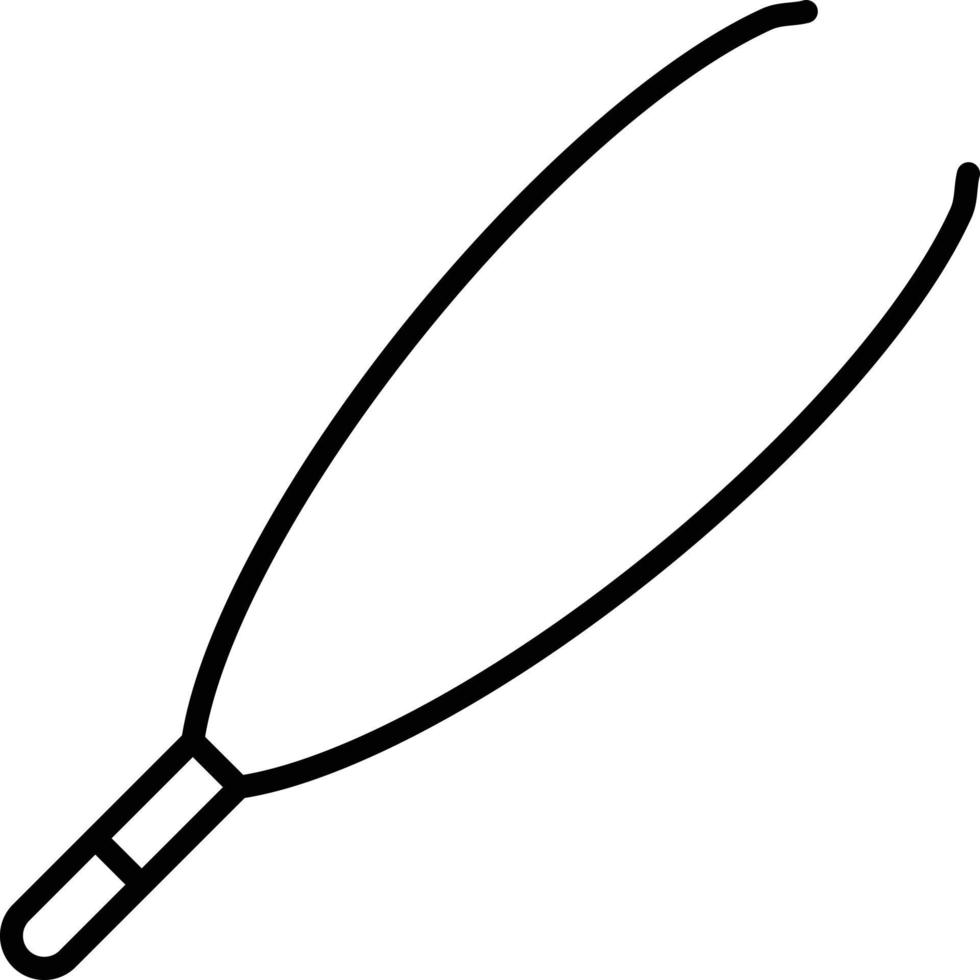 Tweezers Outline Icon vector