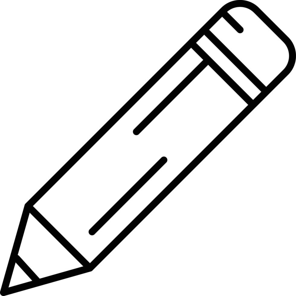 Pencil Outline Icon vector