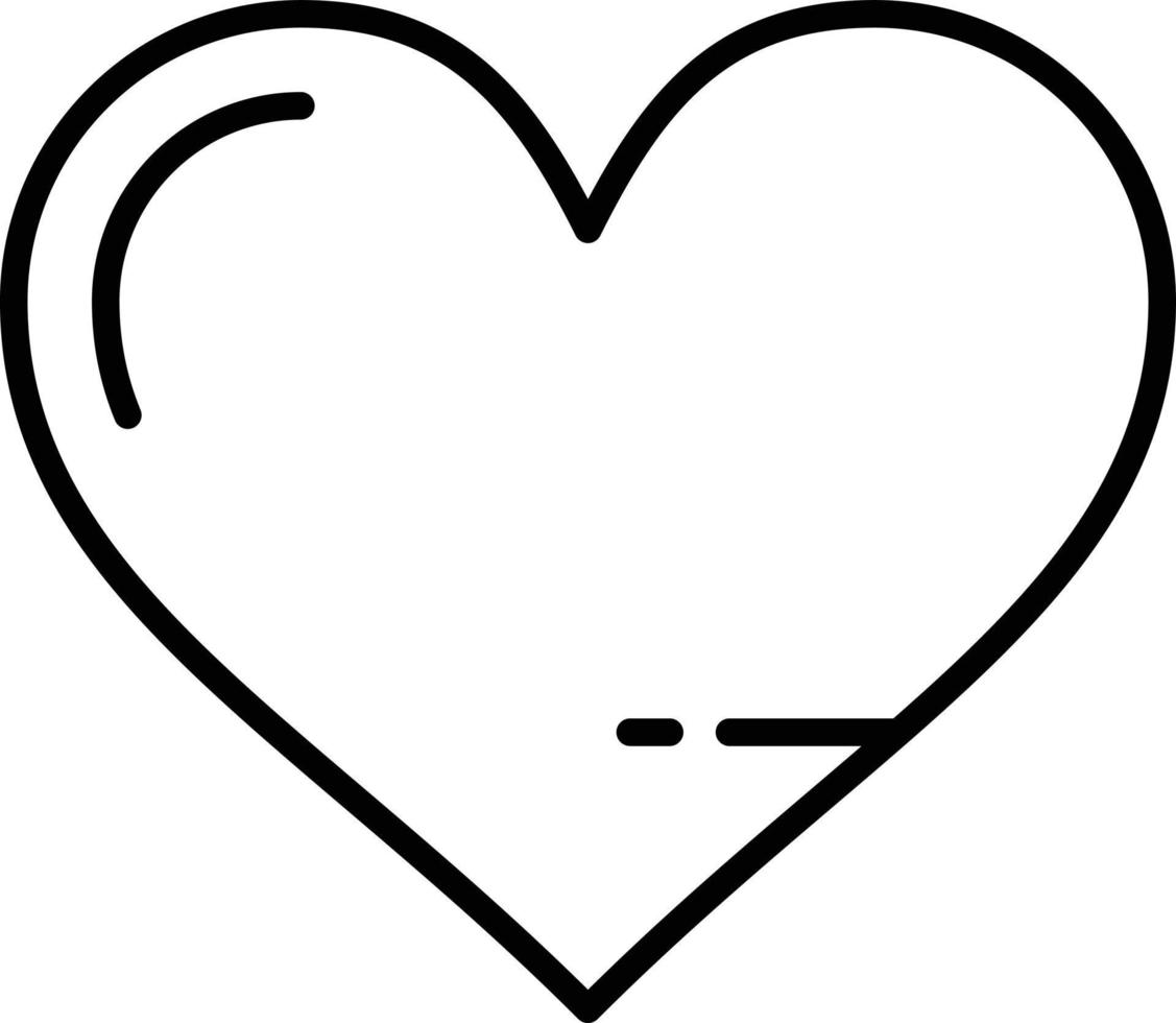 Heart Outline Icon vector