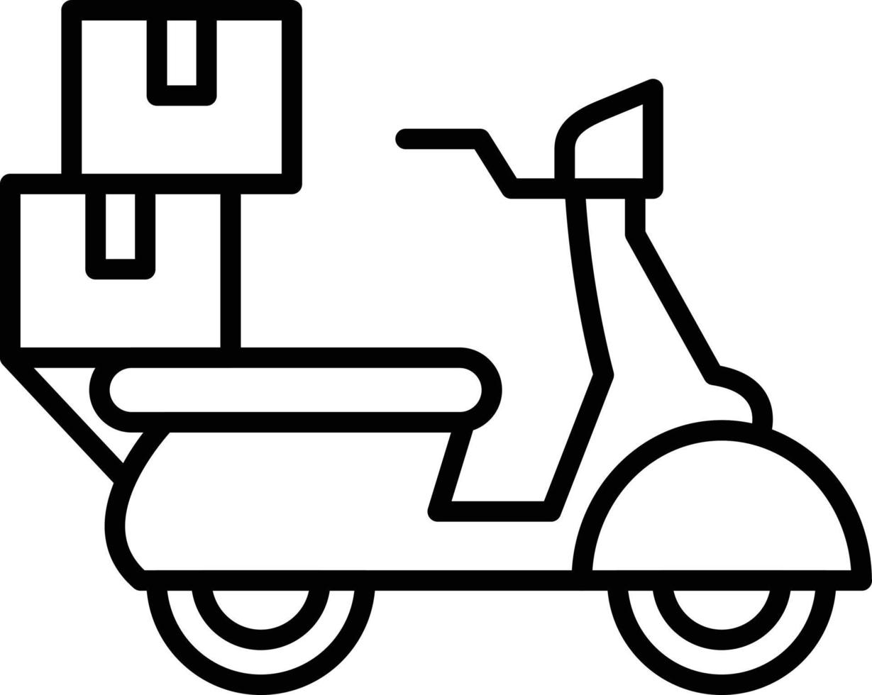 Delivery Outline Icon vector