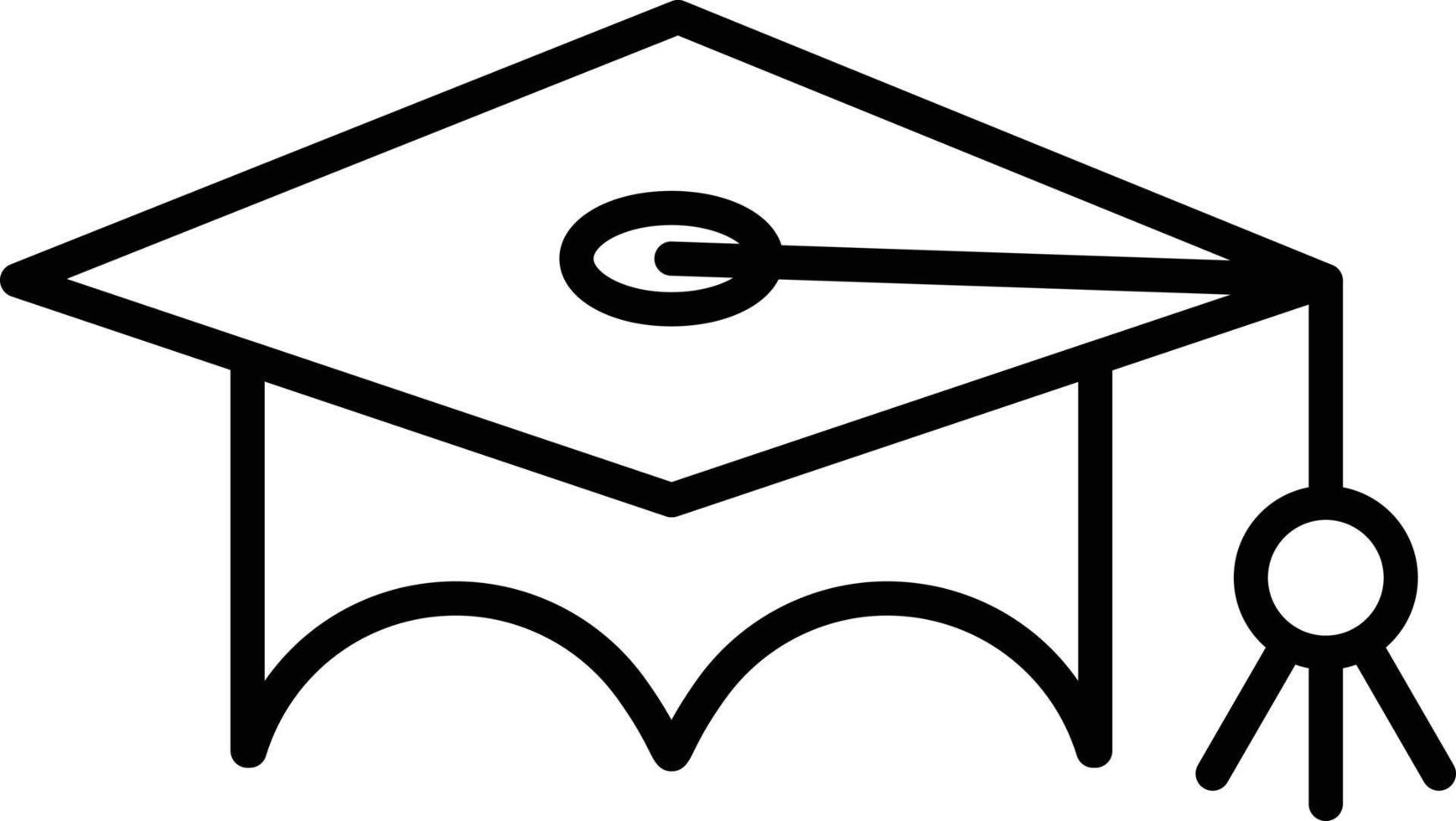 Graduate Cap Logo University Mortarboard Stock Illustration