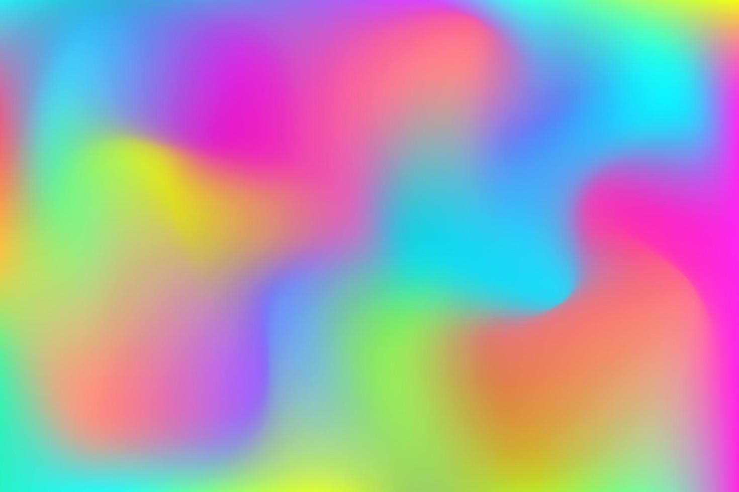 Rainbow unicorn fantasy background. Holographic mesh bright multicolored sky. Vector illustration.