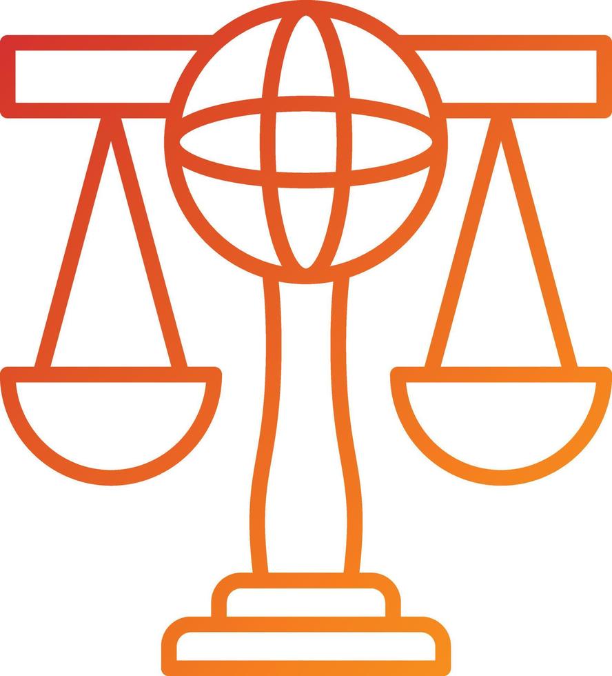 International Law Icon Style vector