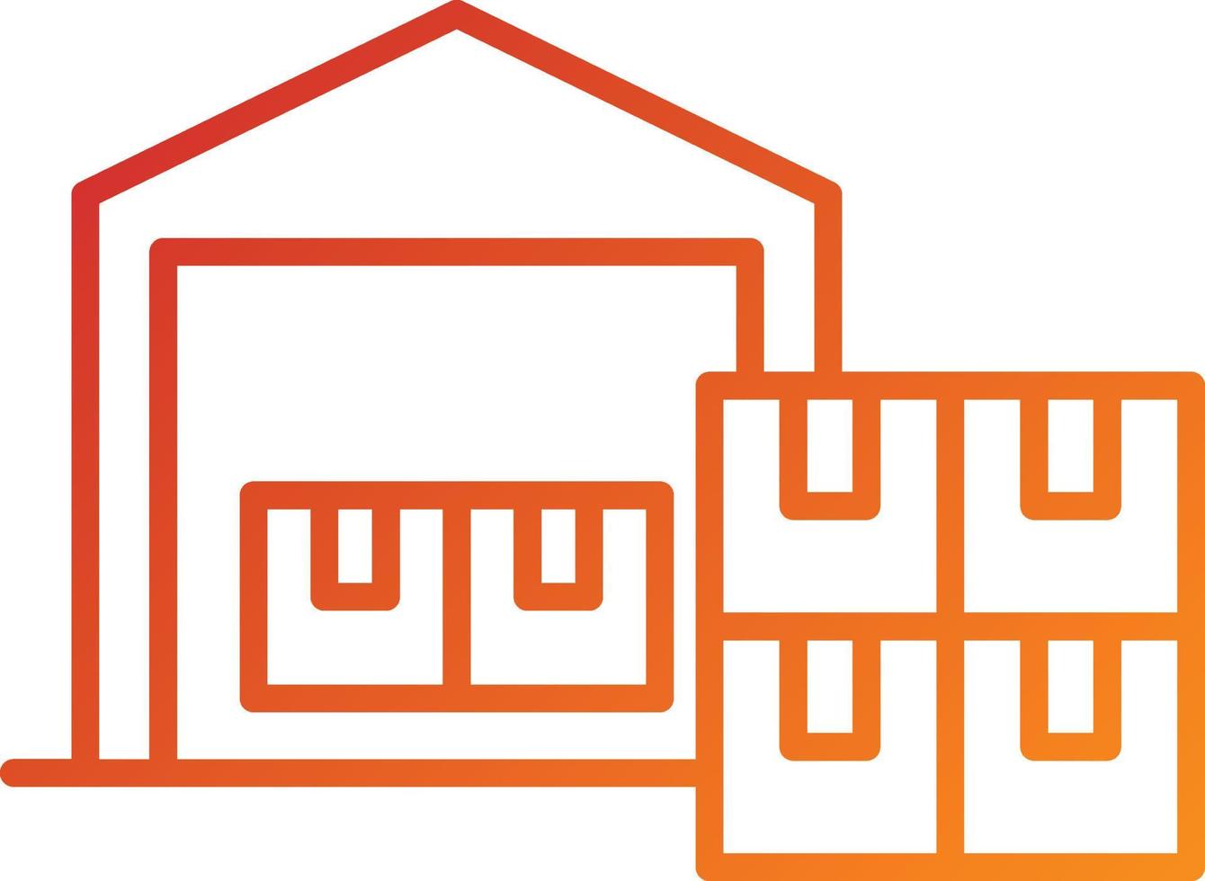 Warehouse Icon Style vector