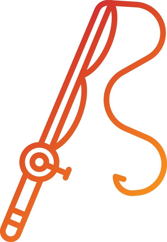 Casting Line Icon Style vector