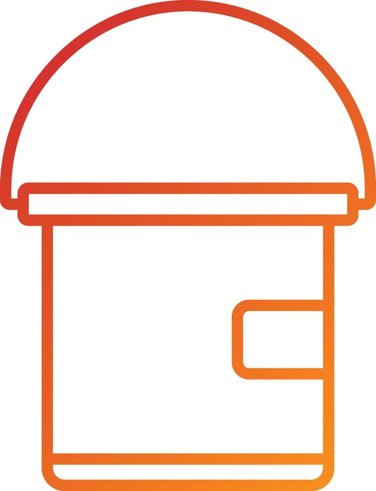 Bait Bucket Icon Style vector