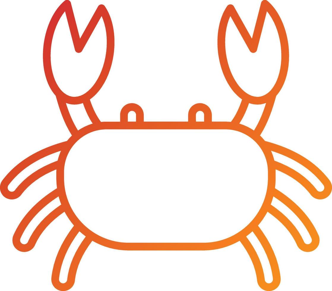 Crab Icon Style vector