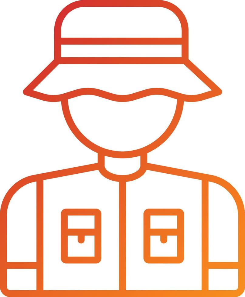 Fisherman Icon Style vector