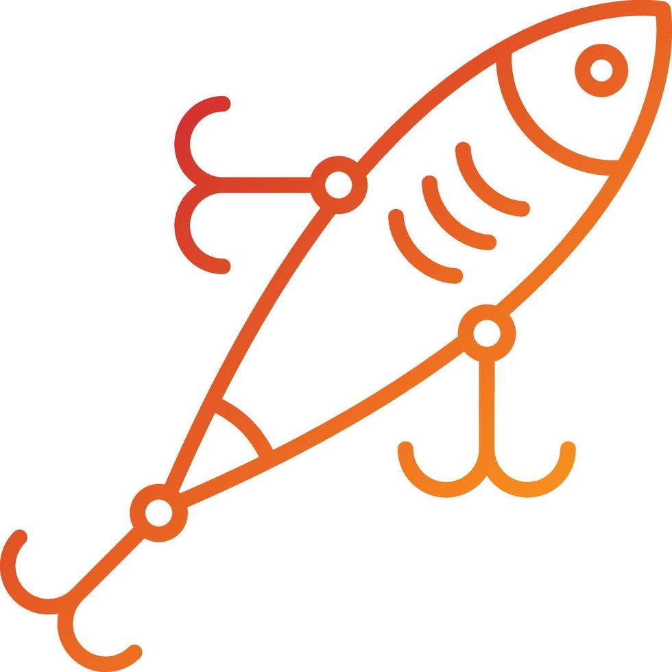 Fishing Lure Icon Style vector