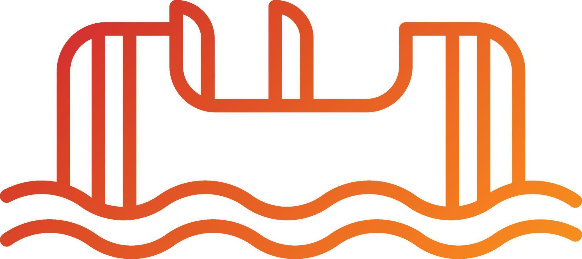 Log Flume Icon Style vector