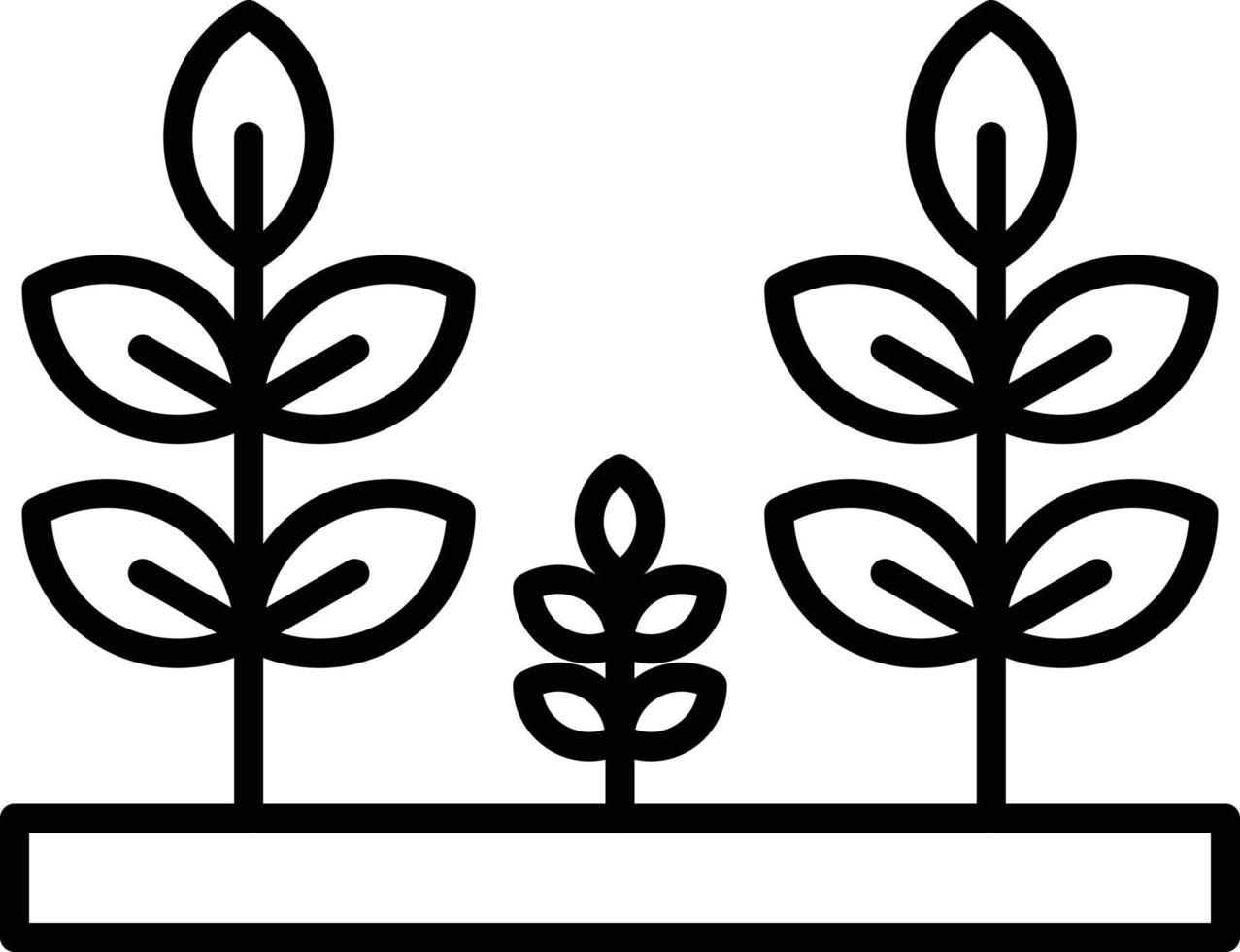 Plantation Outline Icon vector