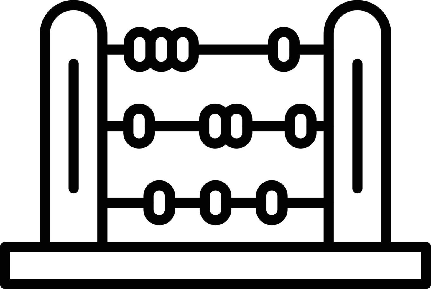 Abacus Outline Icon vector