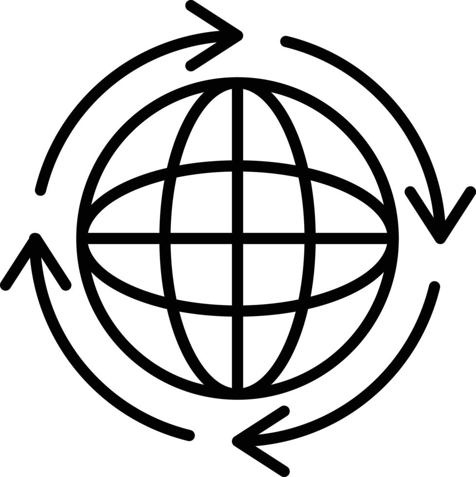 Reuse Outline Icon vector