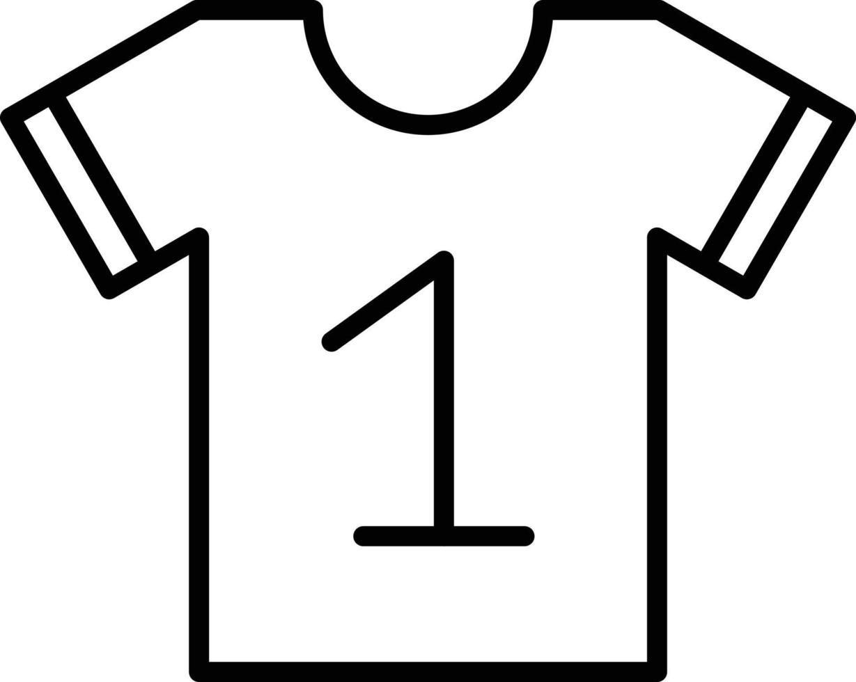 Jersey Outline Icon vector