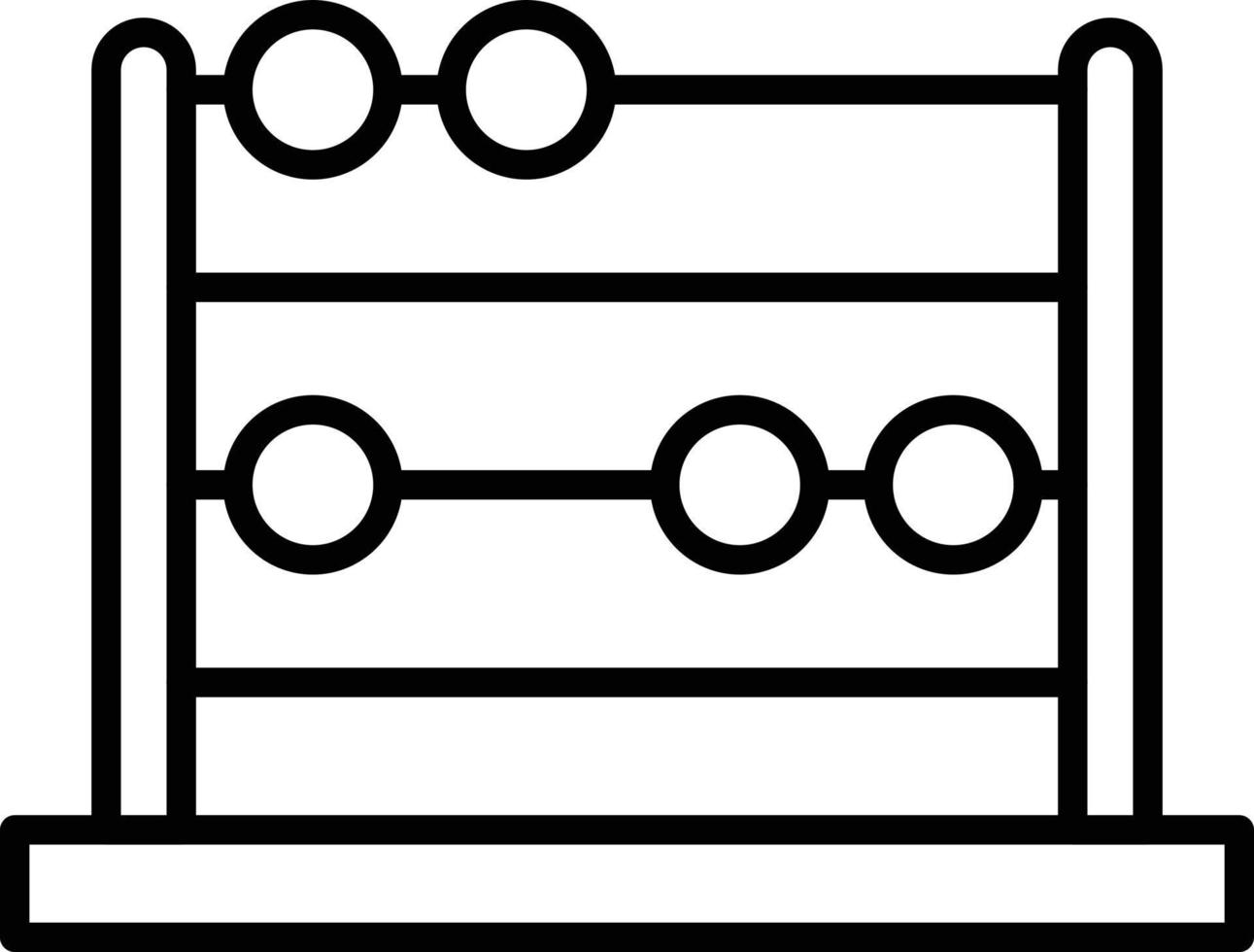 Abacus Outline Icon vector