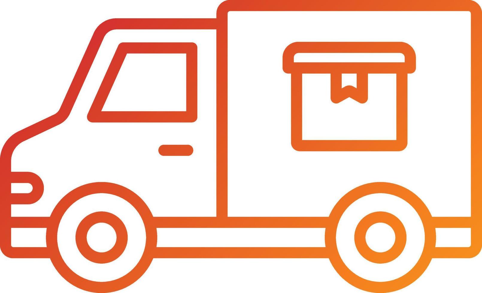 Delivery Van Icon Style vector