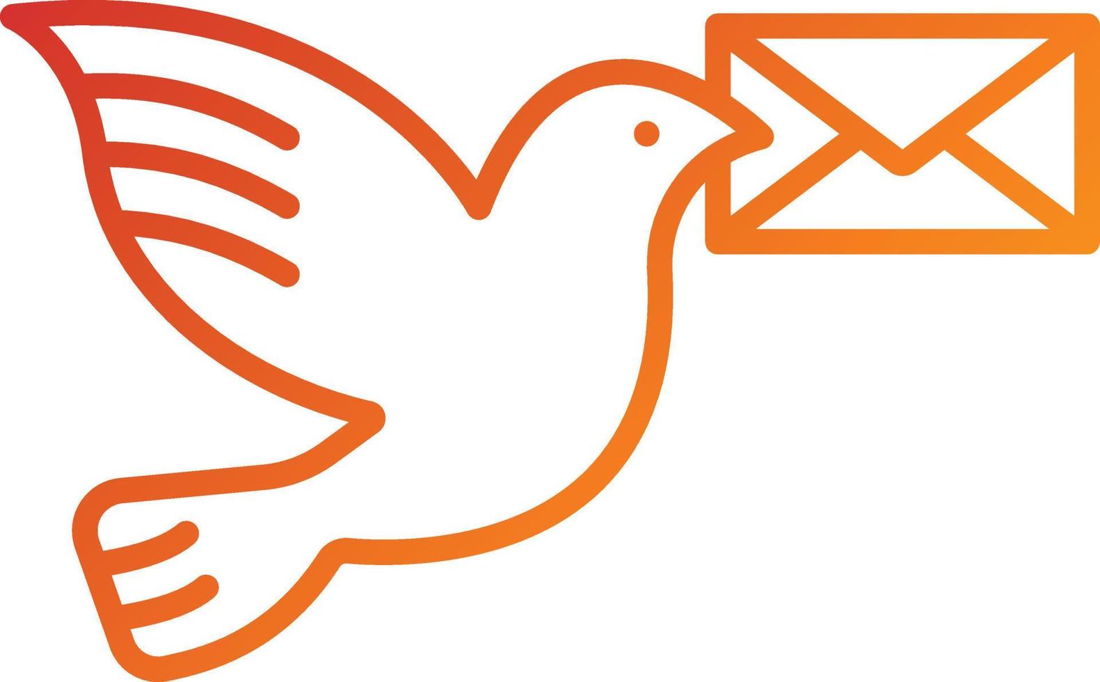 Pigeon Post Icon Style vector