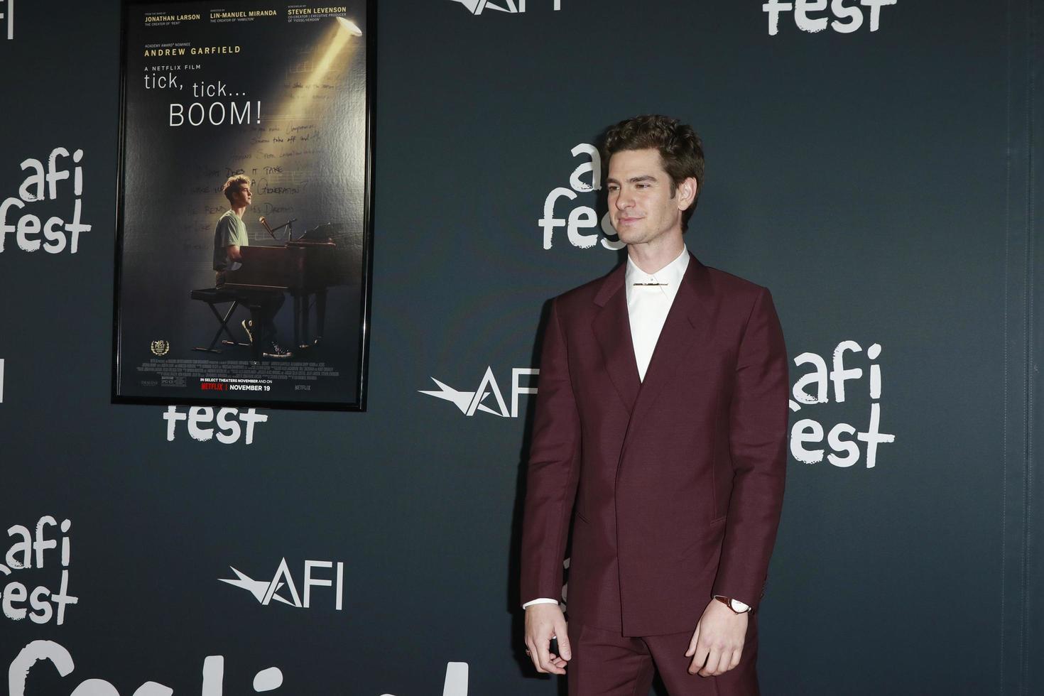 LOS ANGELES NOV 10, Andrew Garfield at 2021 AFI Fest Opening Night Gala tick, tick BOOM at the TCL Chinese Theater IMAX on November 10, 2021 in Los Angeles, CA photo