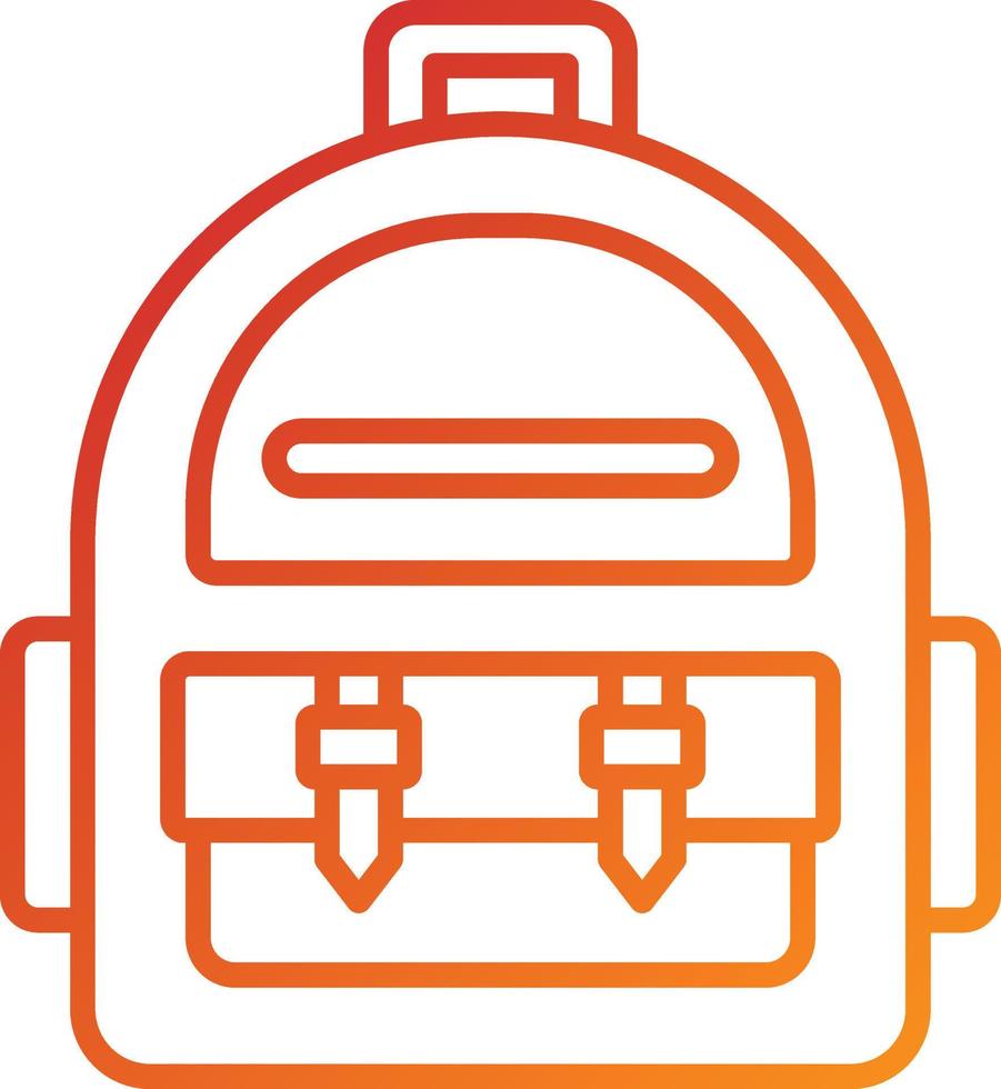 Backpack Icon Style vector