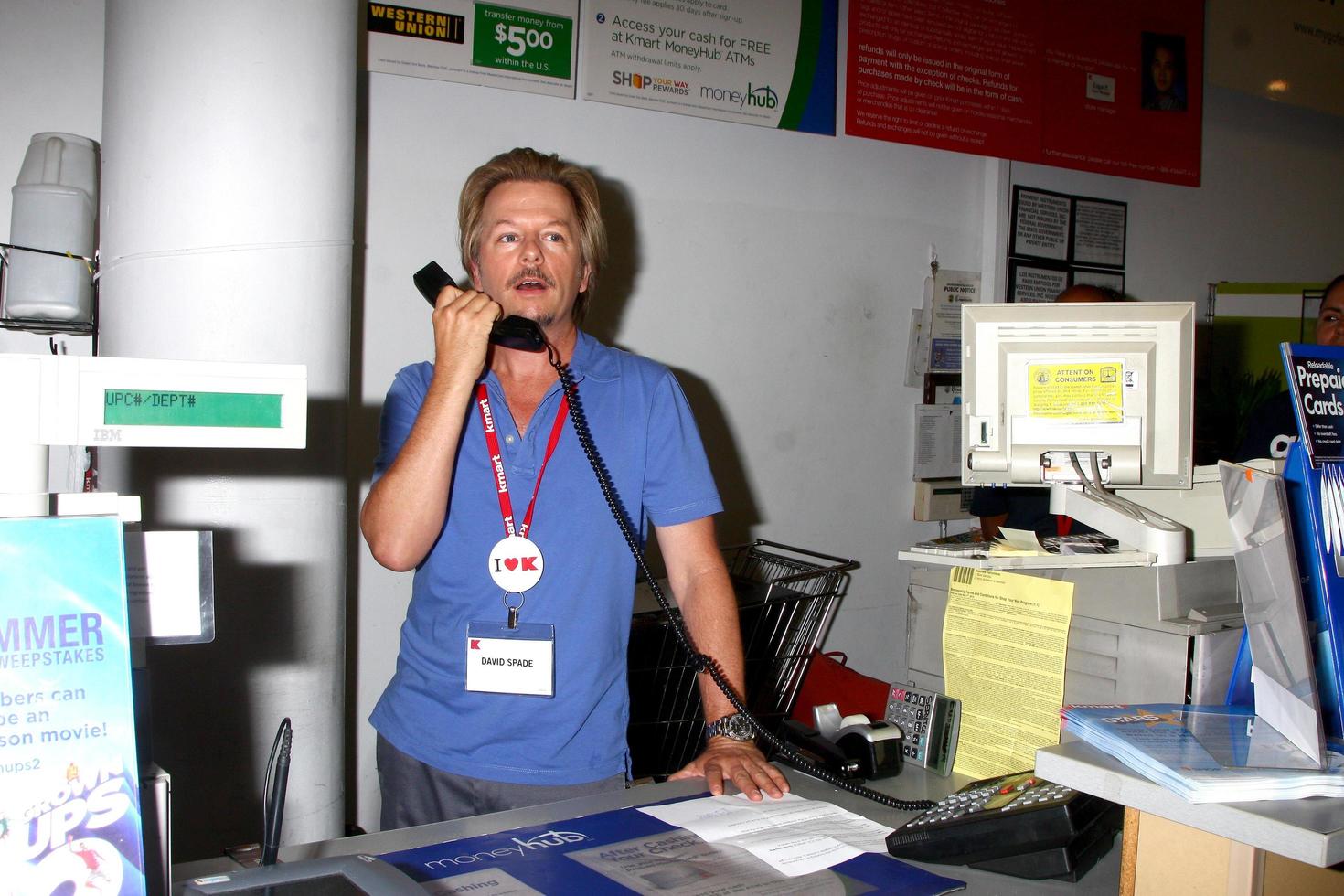 LOS ANGELES, JUL 3 - David Spade clerks at K-Mart to support March of Dimes and promote the Grown Ups 2 movie at the K-Mart on July 3, 2013 in Los Angeles, CA photo