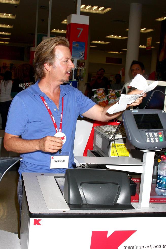 LOS ANGELES, JUL 3 - David Spade clerks at K-Mart to support March of Dimes and promote the Grown Ups 2 movie at the K-Mart on July 3, 2013 in Los Angeles, CA photo