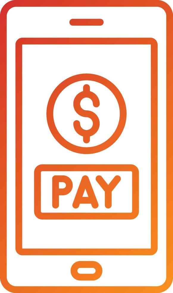 Pay Online Icon Style vector