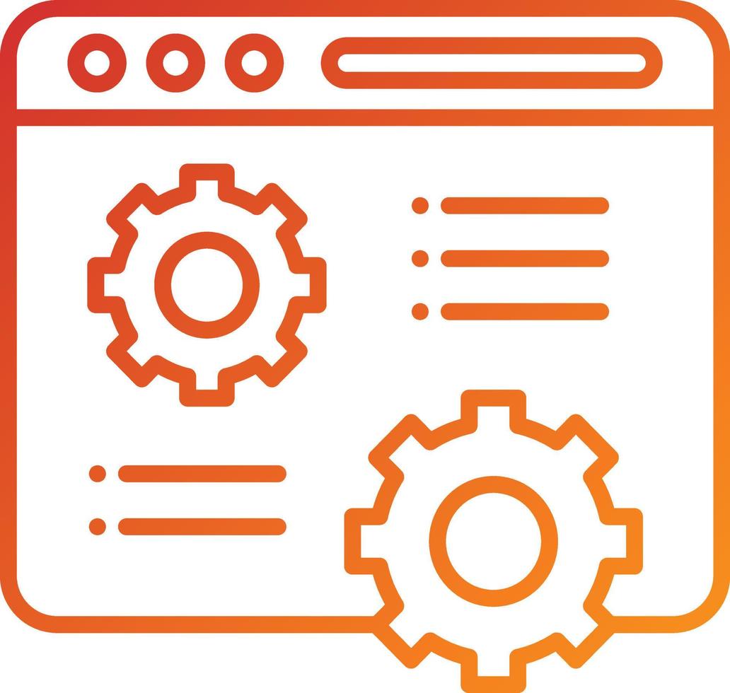 Corporate Website Icon Style vector