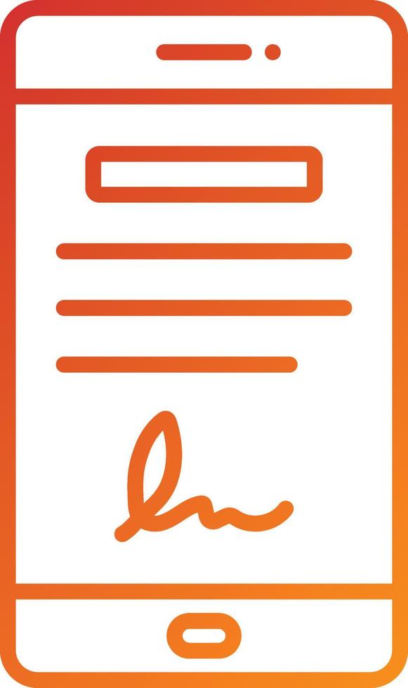 Digital Contract Icon Style vector