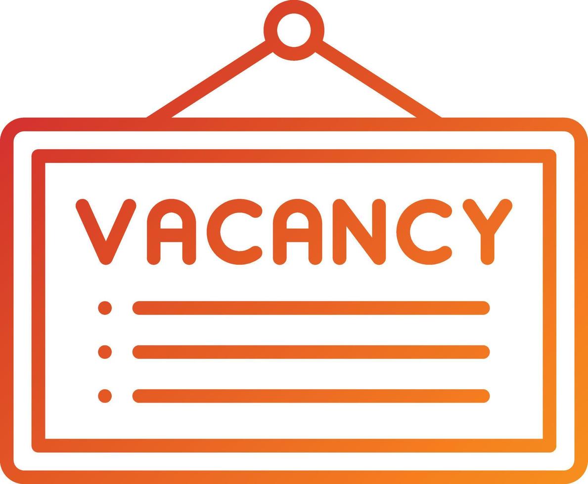 Job Vacancy Icon Style vector