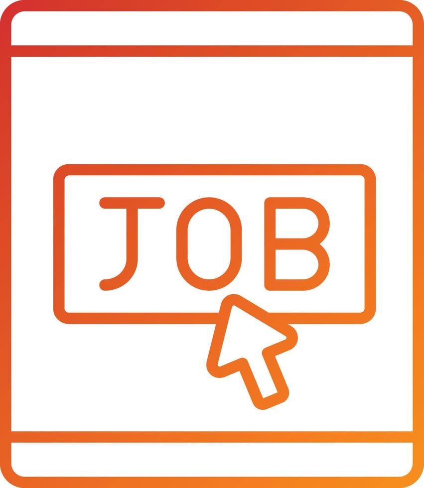 Job Posting Icon Style vector