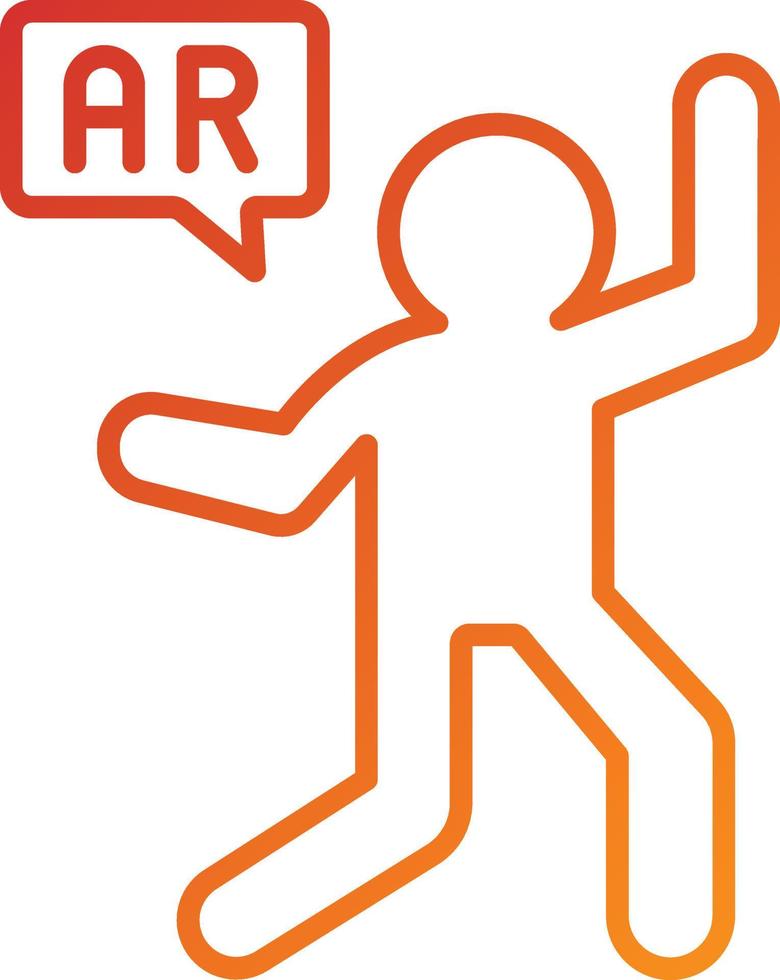 Ar Dancing Icon Style vector