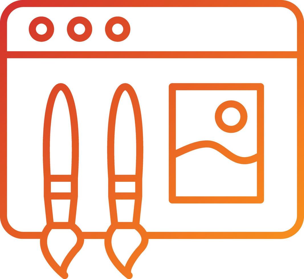 Visual Design Icon Style vector